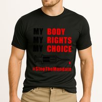 My Body My Rights My Choice Stop The Mandate Cooling Performance Crew T-Shirt