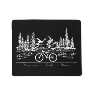 Mountain Bike Mtb Mountains Trails Bikes Mousepad