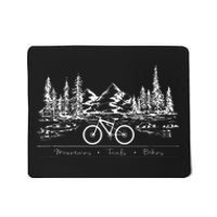 Mountain Bike Mtb Mountains Trails Bikes Mousepad