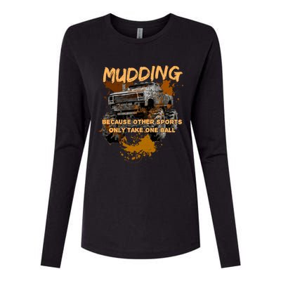 Mud Bogging Mudding Mud Racing Fan Gift Womens Cotton Relaxed Long Sleeve T-Shirt