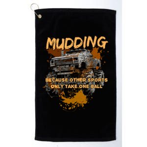 Mud Bogging Mudding Mud Racing Fan Gift Platinum Collection Golf Towel