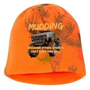 Mud Bogging Mudding Mud Racing Fan Gift Kati - Camo Knit Beanie