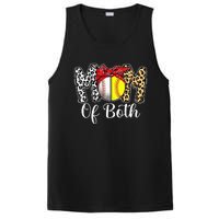 Messy Bun Mom Of Both Baseball Softball Mom Mothers Day PosiCharge Competitor Tank