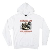 Military Boots Memorial Day Gifts Flag Hoodie