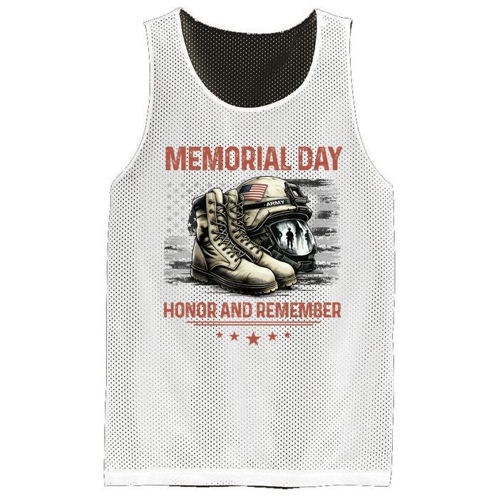 Military Boots Memorial Day Gifts Flag Mesh Reversible Basketball Jersey Tank