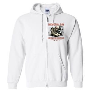 Military Boots Memorial Day Gifts Flag Full Zip Hoodie