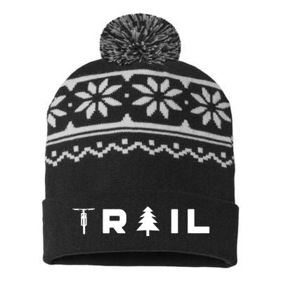 Mountain Bike MTB T TRAIL Mountain Bike USA-Made Snowflake Beanie