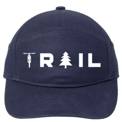 Mountain Bike MTB T TRAIL Mountain Bike 7-Panel Snapback Hat