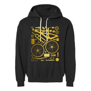 Mountain Bike Mtb Cycling Bicycle Parts Mountain Biker Garment-Dyed Fleece Hoodie