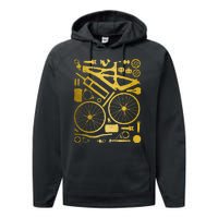 Mountain Bike Mtb Cycling Bicycle Parts Mountain Biker Performance Fleece Hoodie