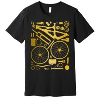 Mountain Bike Mtb Cycling Bicycle Parts Mountain Biker Premium T-Shirt