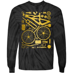 Mountain Bike Mtb Cycling Bicycle Parts Mountain Biker Tie-Dye Long Sleeve Shirt