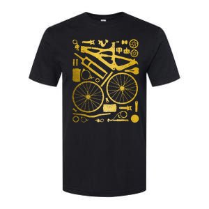 Mountain Bike Mtb Cycling Bicycle Parts Mountain Biker Softstyle CVC T-Shirt