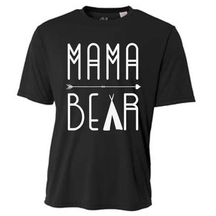 Mama Bear Mom Love Mother's Day Cooling Performance Crew T-Shirt