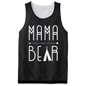 Mama Bear Mom Love Mother's Day Mesh Reversible Basketball Jersey Tank