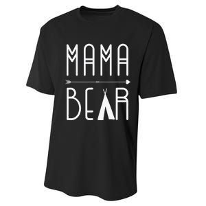 Mama Bear Mom Love Mother's Day Performance Sprint T-Shirt