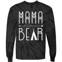 Mama Bear Mom Love Mother's Day Tie-Dye Long Sleeve Shirt