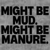 Might Be Mud Might Be Manure Funny Quote Hooded Wearable Blanket