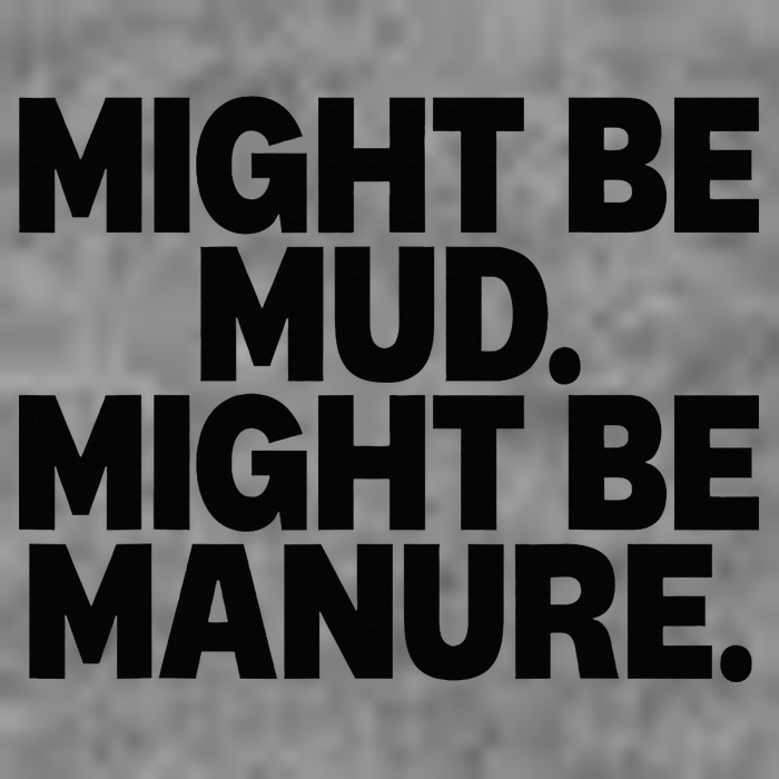 Might Be Mud Might Be Manure Funny Quote Hooded Wearable Blanket