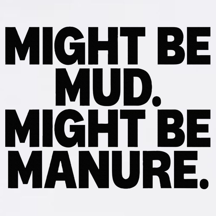 Might Be Mud Might Be Manure Funny Quote Mesh Reversible Basketball Jersey Tank