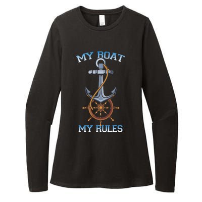 My Boat My Rules Womens CVC Long Sleeve Shirt