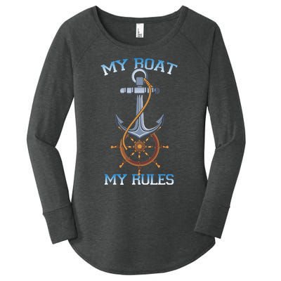 My Boat My Rules Women's Perfect Tri Tunic Long Sleeve Shirt