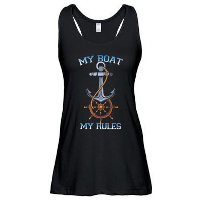 My Boat My Rules Ladies Essential Flowy Tank