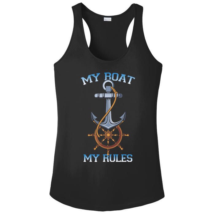 My Boat My Rules Ladies PosiCharge Competitor Racerback Tank