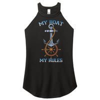 My Boat My Rules Women's Perfect Tri Rocker Tank