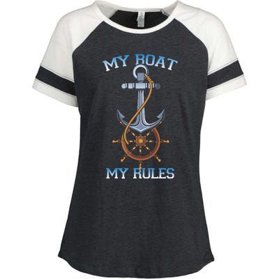 My Boat My Rules Enza Ladies Jersey Colorblock Tee