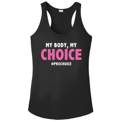 My Body My Choice Pro Choice Ladies PosiCharge Competitor Racerback Tank