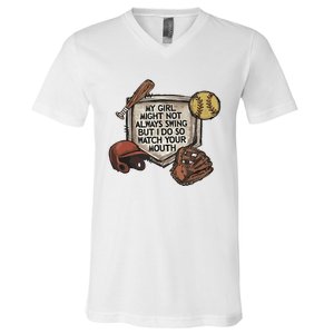 My Boy Might Not Always Swing But I Do So Watch V-Neck T-Shirt