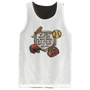 My Boy Might Not Always Swing But I Do So Watch Mesh Reversible Basketball Jersey Tank