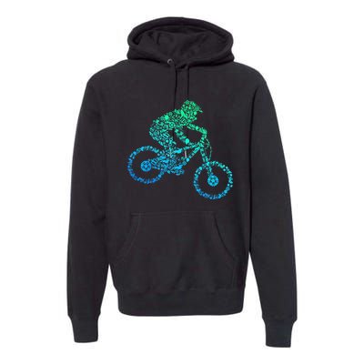 Mountain Bike MTB Downhill Biking Cycling Biker Premium Hoodie