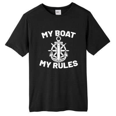 My Boat My Rules - Funny Captain Cruise Gift Tall Fusion ChromaSoft Performance T-Shirt