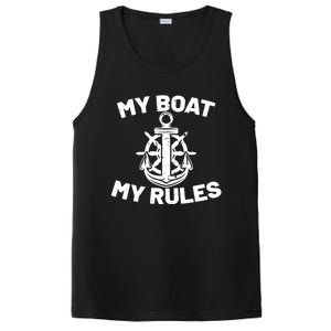 My Boat My Rules - Funny Captain Cruise Gift PosiCharge Competitor Tank