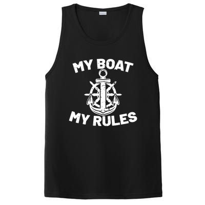 My Boat My Rules - Funny Captain Cruise Gift PosiCharge Competitor Tank