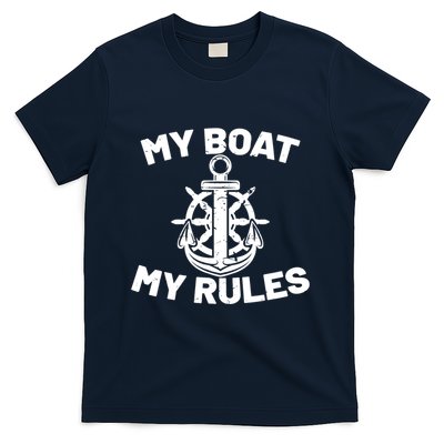 My Boat My Rules - Funny Captain Cruise Gift T-Shirt