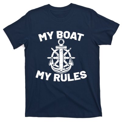 My Boat My Rules - Funny Captain Cruise Gift T-Shirt