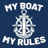 My Boat My Rules - Funny Captain Cruise Gift Sustainable Bucket Hat