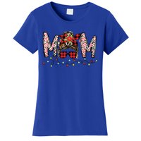 Messy Bun Mom Santa Christmas Family Mama Xmas Mother Great Gift Women's T-Shirt