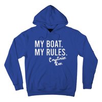 My Boat My Rules Captain Ron Personalized Boating Name Hoodie