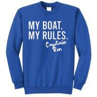 My Boat My Rules Captain Ron Personalized Boating Name Sweatshirt