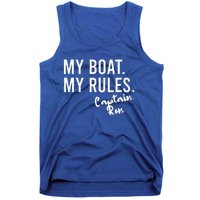 My Boat My Rules Captain Ron Personalized Boating Name Tank Top