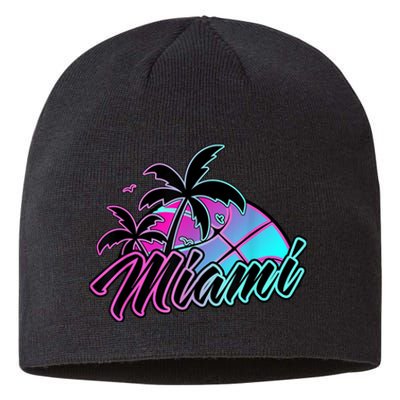 Miami Basketball Merch Gift Sustainable Beanie