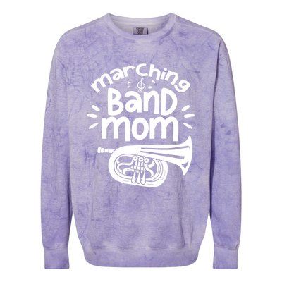 Marching Band Mom Baritone Horn Euphonium Player Gift Colorblast Crewneck Sweatshirt