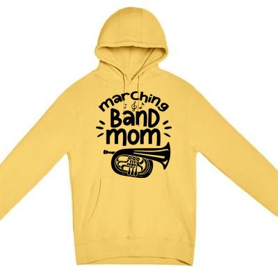 Marching Band Mom Baritone Horn Euphonium Player Gift Premium Pullover Hoodie