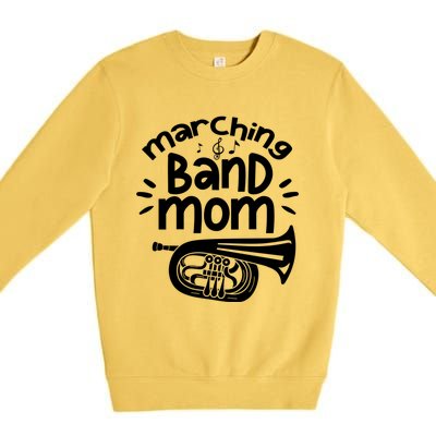 Marching Band Mom Baritone Horn Euphonium Player Gift Premium Crewneck Sweatshirt