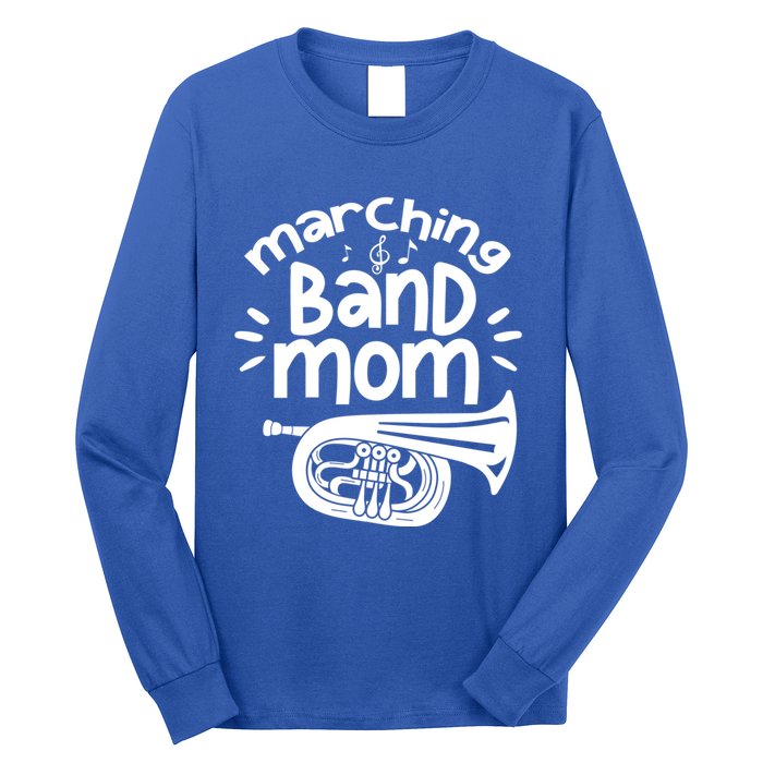 Marching Band Mom Baritone Horn Euphonium Player Gift Long Sleeve Shirt