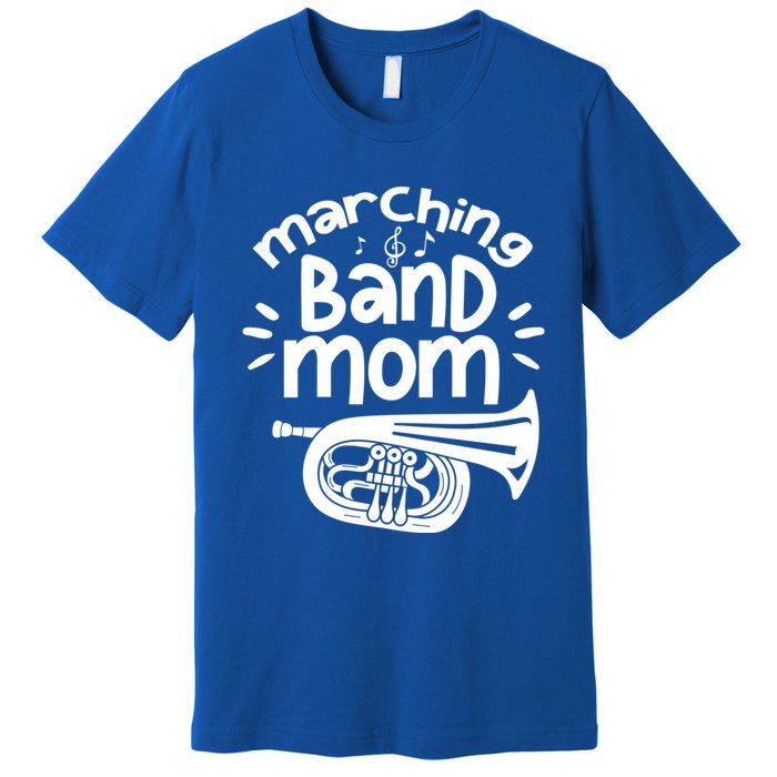 Marching Band Mom Baritone Horn Euphonium Player Gift Premium T-Shirt